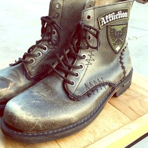 Affliction Men’s Boots Size 10.5 Distressed Look